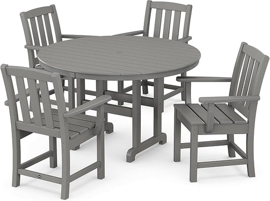 Trex Outdoor Furniture™ Cape Cod 5-Piece Round Farmhouse Dining Set in Stepping Stone