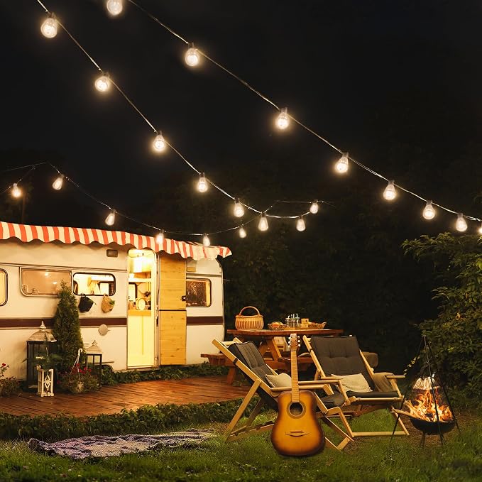 BLIATLUS 25FT Solar String Lights, Waterproof Remote 8+2 ST38 LED for Patio Garden