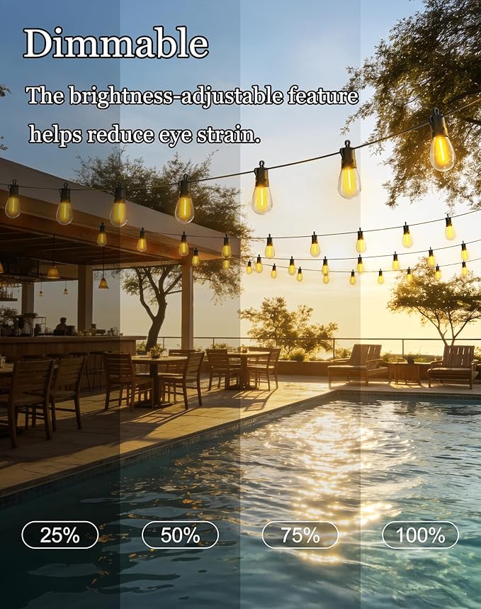 65ft-Solar-Powered-Lights-Outdoor-Waterproof-String Lights-Outside-Patio-Yard-Garden-Fence-Backyard-Deck-Porch-Balcony-Patios-Camping-Battery-Operated-LED-Fairy-Strip-Lighting-Hanging-Edison-Bulbs-S14