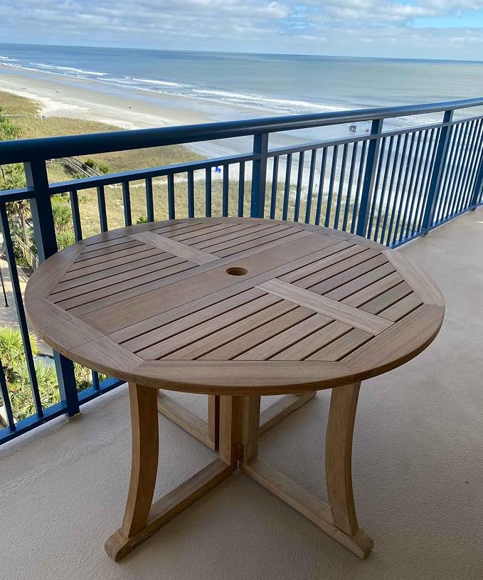 Savannah Teak Drop Leaf Table, Natural
