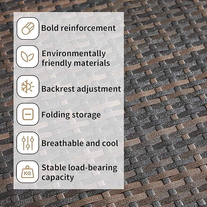 Outdoor PE Wicker Patio Coffee Table, Classic Hand-Woven Rattan Side Table Waterproof for Garden Porch Backyard, 23" D x 16" W x 16" H Mixed Brown