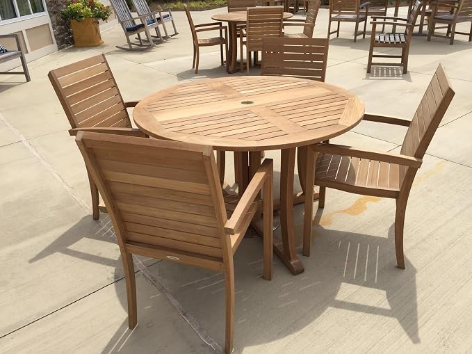 Savannah Teak Drop Leaf Table, Natural