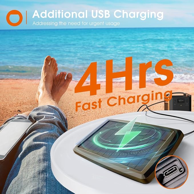 addlon 102FT(96+6) Solar String Lights Outdoor, Last 20+ Hrs, USB Charging | IP65 Waterproof. Dimmable Timer via Remote. Memory, 3 Modes, 2700K Warm White. Easy Install for Patio, Backyard, Porch.
