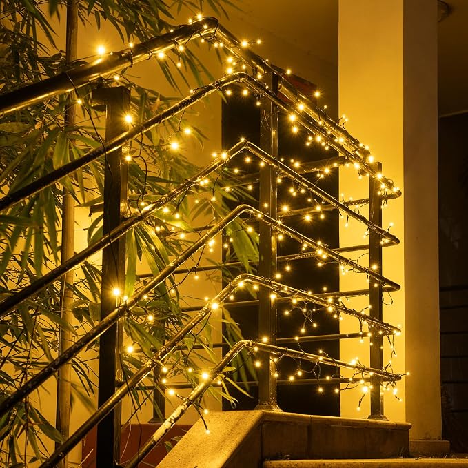 Solar String Lights for Outside,66FT 200 LEDs Solar Fairy Lights,IP65 Waterproof 8 Modes Remote Outdoor String Light for Patio Garden Backyard Tree Balcony Wedding Christmas,Warm White