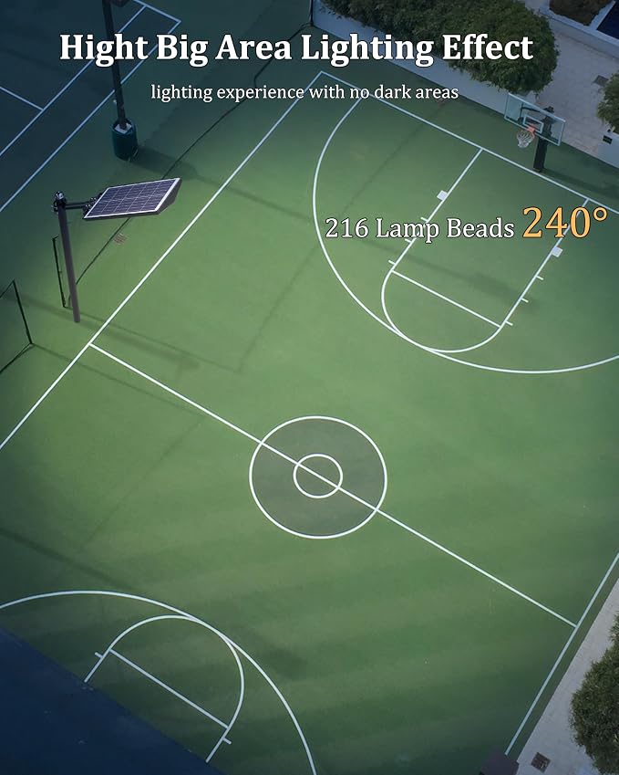 Solar Street Lights Outdoor,Of-9800W Commercial Parking Lot Light | Solar Flood Light, LED Area Light with Motion Sensor, Dusk to Dawn, Remote Control for Security Lighting in Streets, Barns