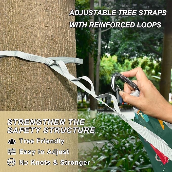 Camping Hammock Outdoor Hammocks for Outside Pineapple Cycling Cute Beach Trees Portable Lightweight with Pockets Tree Straps Indoor