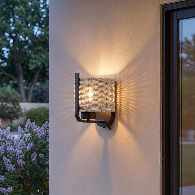 1-Light 8.75 Inch LED Wet-Rated Wall Light for Indoor/Outdoor, Black