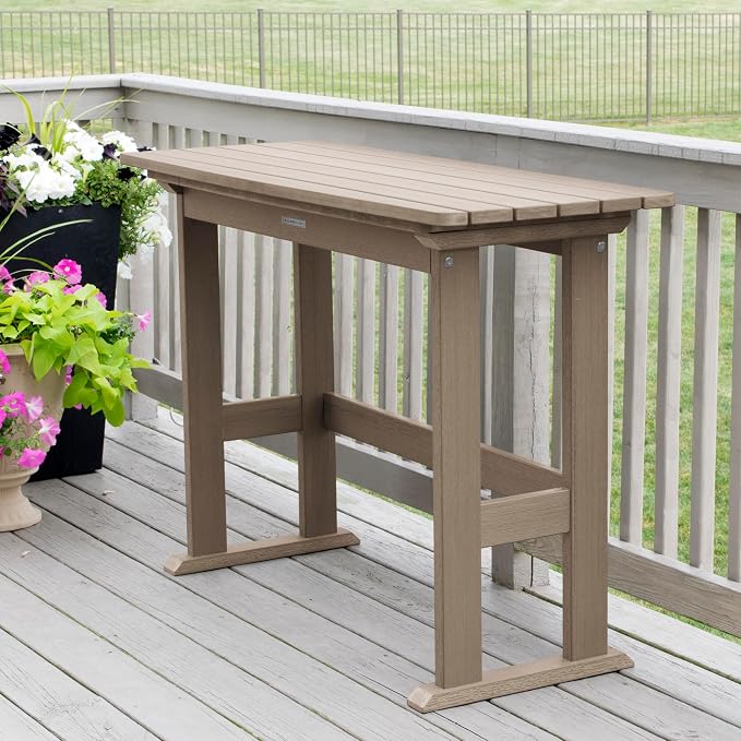 highwood Lehigh 3pc Counter Height Balcony Dining Set, Woodland Brown