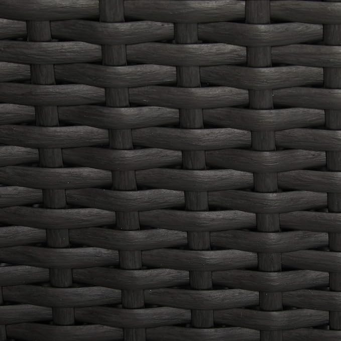 Christopher Knight Home Justin Outdoor Wicker Coffee Table, Gray, Black