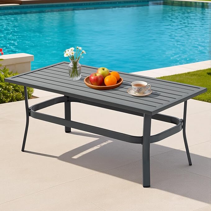 Outdoor Patio Furniture Set, 1 PCS Outdoor Coffee Table, for Garden/Backyard/Porch, Grey