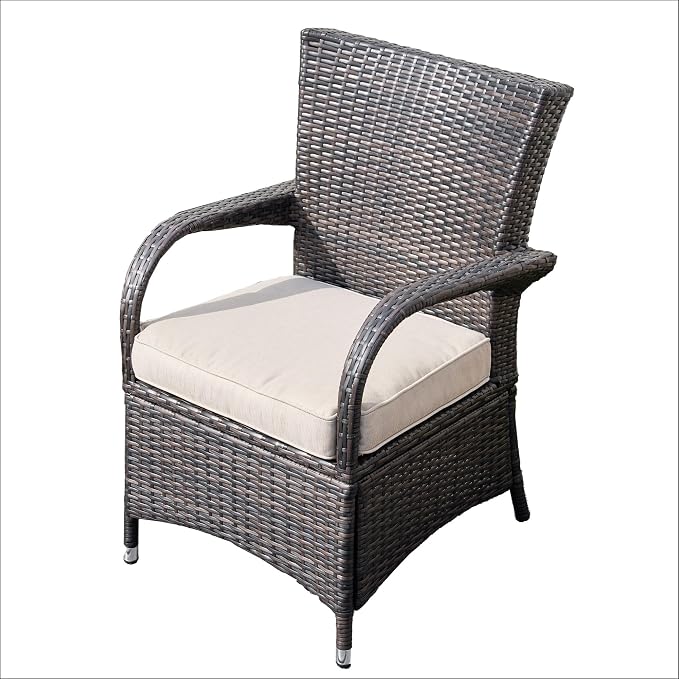 Patio Atina 7 Pieces Rattan Outdoor Dining Sets in Brown