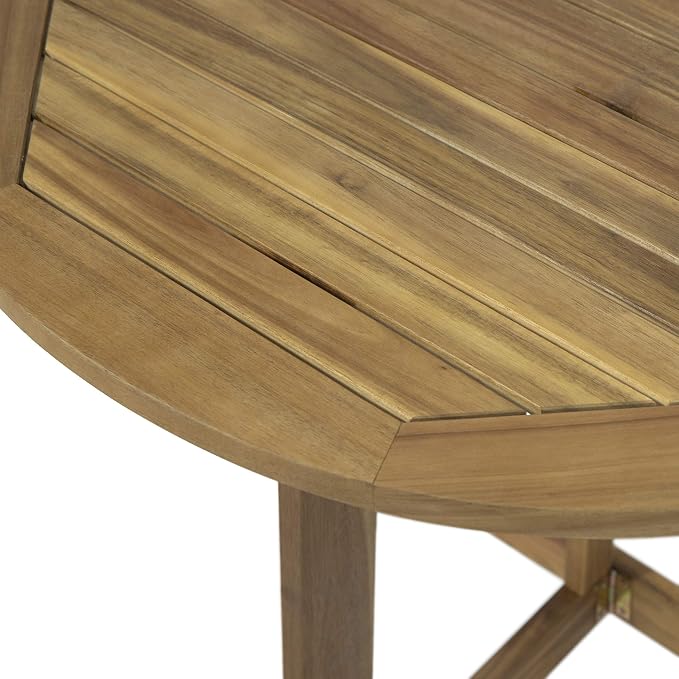 Great Deal Furniture Bistro Table, Natural Finish