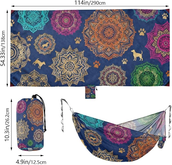 Retro Pet Camping Hammock Fabric for Outside Patio Garden