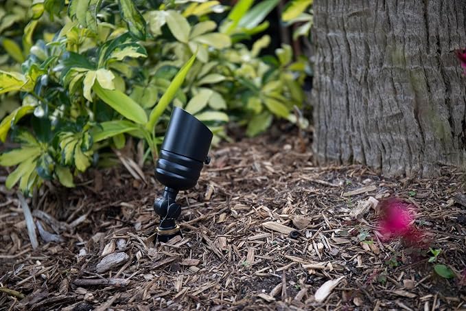 VOLT 12V LED Landscape Lighting Kit (6 Spotlights, 2 Path Lights), Black | Solid Brass, 150W Low Voltage Transformer Included, Ideal for House Yard Outdoor Pathway Walkway Garden Driveway or Patio