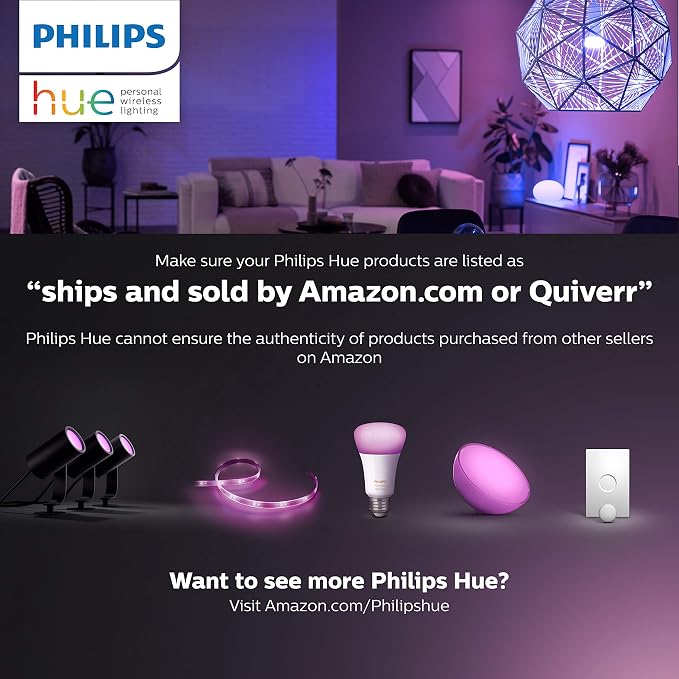 Philips Hue Outdoor 8-Foot Cable and T Connector - Connect Your Hue Outdoor Low Voltage Lights - 1 Pack - Requires Hue Bridge - Weatherproof