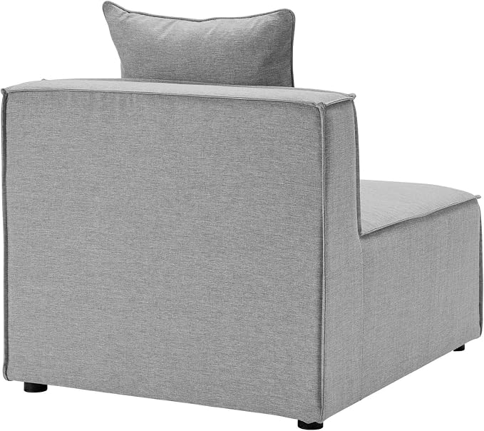 Modway EEI-4380-GRY Saybrook Patio Upholstered 4-Piece Sectional Sofa in Gray