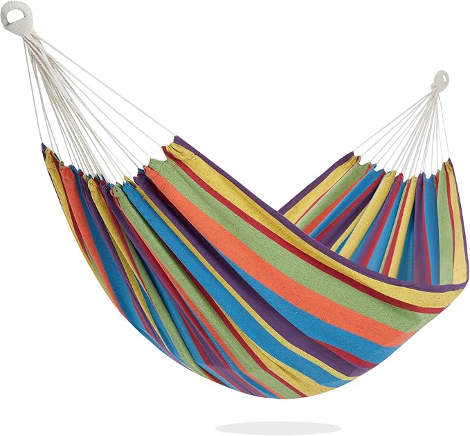 PNAEUT Single Hammocks for Outside, Replacement Outdoor Tree Hammock for Indoor Patio Porch Garden (Tropical, Small)