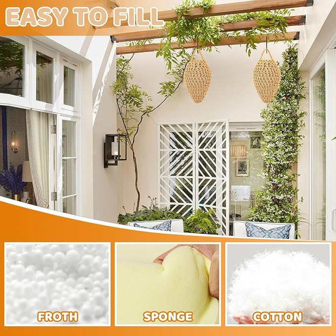 GJL 4 Pack Crochet Fake Wasp Nest Decoy, Artificial Faux Hornet Nest Outdoor Hanging Decor for Patio & Eaves, Prevent Wasps from Building Nests