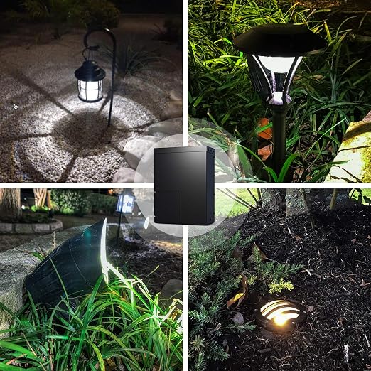 Low Voltage Transformer Landscape Lighting 900W Power Supply with Sensor, Timer and Weather Shield 12V Output 9920-0900-01