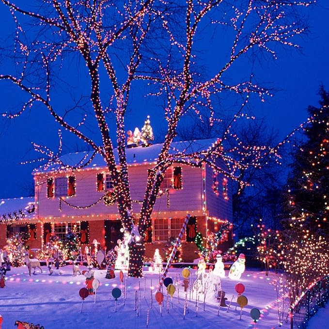 200 LED Connectable String Lights with Remote, Warm White to Multicolor | 11 Modes, Timer, 66FT Clear Wire Waterproof Color Changing Twinkle Fairy Lights Plug in for Bedroom Patio Xmas Tree Decor