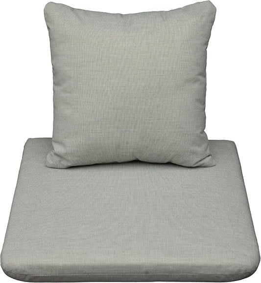 Outdoor Chair Cushions Set of 2, Patio Chair Cushions Waterproof Outdoor Patio Seat Cushions for Patio Furniture Couch Sofa, Fastness High Density Foam with Zipper Design