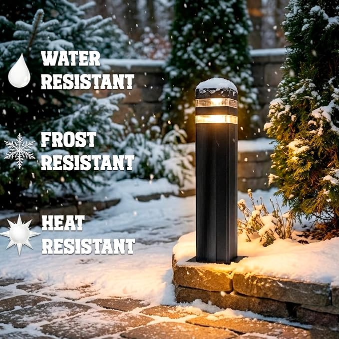 Wired Ground Lights Outdoor Waterproof IP65 Super Bright Starburst Shadow Pattern E27 Socket Light, 1 Unit Professional Heavy-Duty Ground Standing Lighting for Pathway, Driveway, Yard, Deck