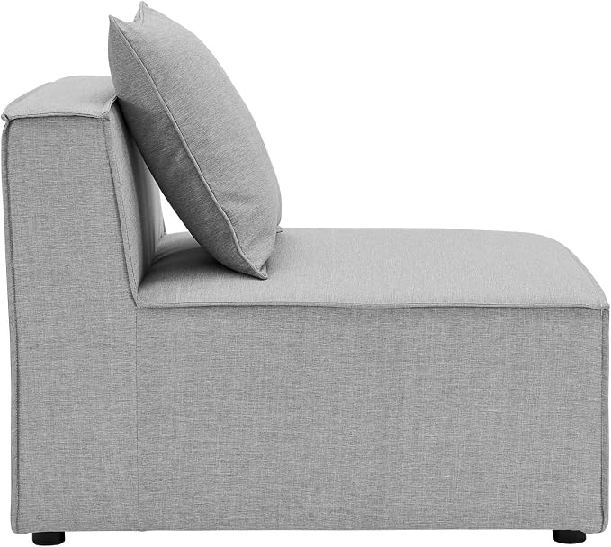 Modway EEI-4380-GRY Saybrook Patio Upholstered 4-Piece Sectional Sofa in Gray