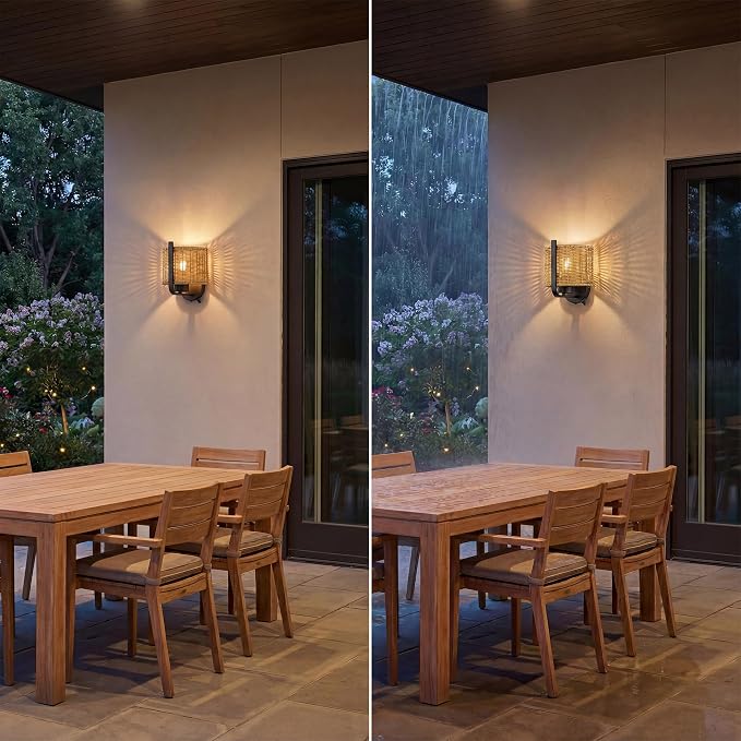 1-Light 8.75 Inch LED Wet-Rated Wall Light for Indoor/Outdoor, Black