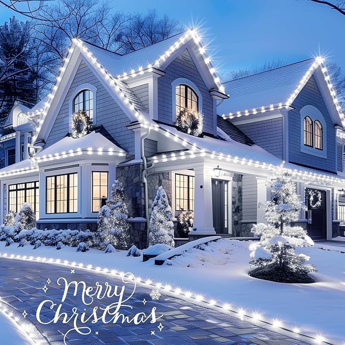 100 Feet C9 Christmas String Lights, Waterproof Commercia Led Outdoor Christmas Lights with 100 Strawberry C9 Bulbs, Extendable UL Certified for Party Holiday Wedding Indoor Outdoor Xmas Decor