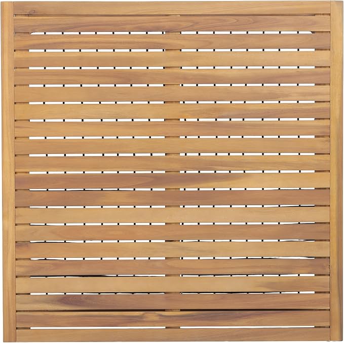 Christopher Knight Home 4 Piece Acacia Wood Outdoor Patio Sofa Set with Black Rope Accents Water Resistant Cushions Teak Finish Conversation Set for Backyard Garden Poolside
