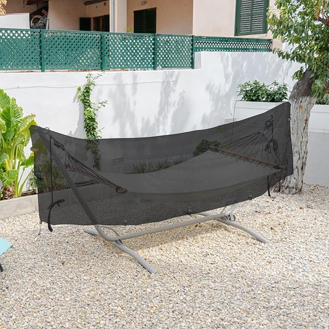Hammock Stand - 420D Oxford Hammock Cover Waterproof | Dustproof Hammock Cover Camping | Heavy Duty Outdoor Swing Chair Cover | Waterproof Hammock Cover with Handles and Vents for Outdoor Garden