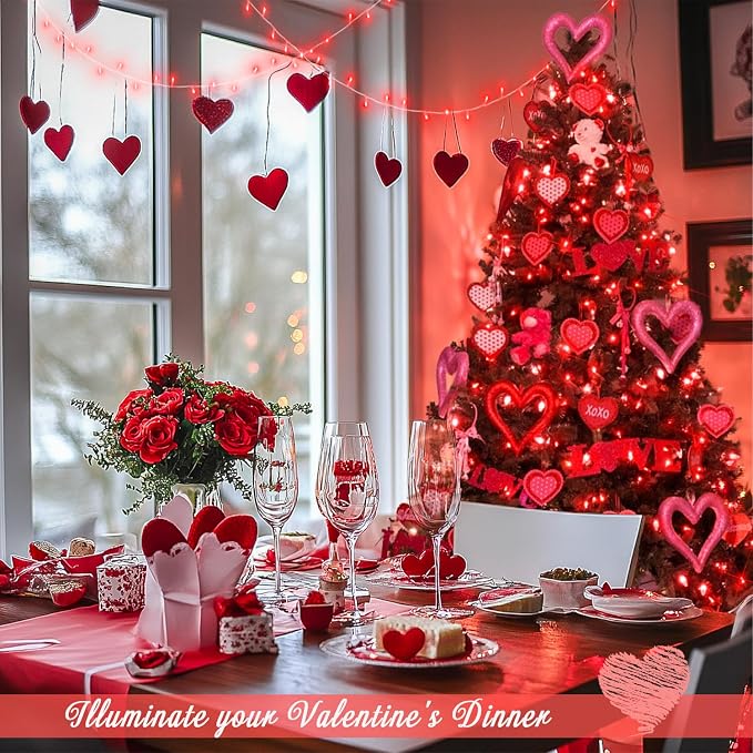 JMEXSUSS 150 LED Connectable Red Christmas Lights Indoor Outdoor Waterproof | 59 Ft Red Halloween String Lights Plug in, 8 Modes Twinkle Fairy Light for Bedroom Patio Party Tree Holiday Xmas Decor