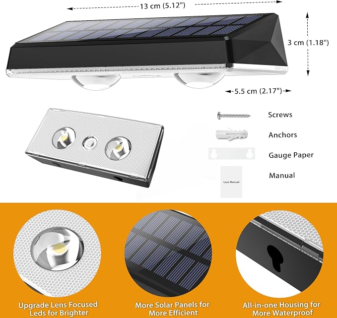 Solar Fence Lights Outdoor - 12 Pack RGB Fence Lights Solar Powered, 7 Color Modes & Warm White, IP67 Waterproof Dusk to Dawn Solar Powered Lights 12+ Hours for Fence/Backyard/Wall/Step/Patio/Deck