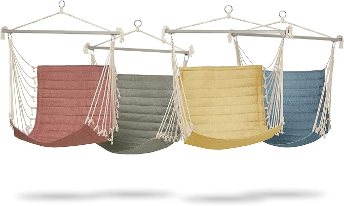Duck Covers Weekend Quilted Hammock Chair, 27 x 49 x 39.5 Inch, Cedarwood