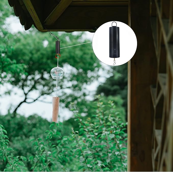 3 Pack Wind Spinner Motor Hanging Display Battery Operated Rotating Motor | Multi-Purposes for Wind Spinner Mobile Yard Decor Hanging Ornament Outdoor Sculptures-Medium Speed 24 RPM(3 Pcs Black)