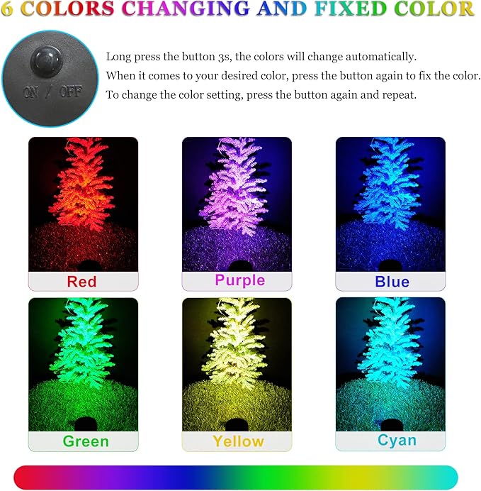 Solar Spot Lights Outdoor Color Changing,Solar RGB Spotlights Waterproof Colored Landscape Lighting Auto ON/Off Adjustable Garden Lights for Yard, Garden, Driveway, Pool, Lawn (6-in-1)