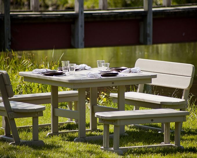 POLYWOOD PST48WH Park 48" Square Table, White