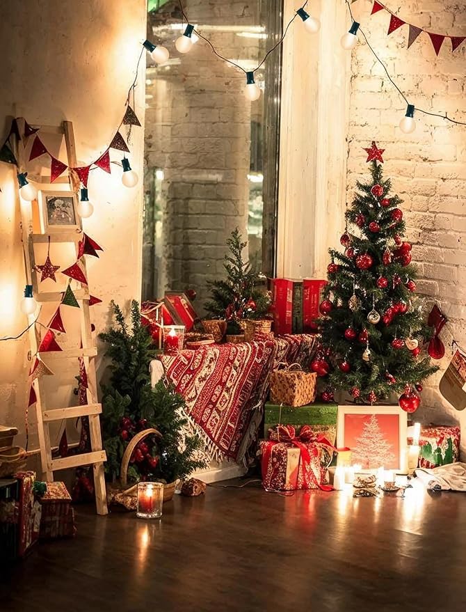 G40 Frosted White Christmas Lights Outdoor 25Ft Globe Christmas Decorations Lights with 27 Frosted White Bulbs, Hanging Globe Outdoor String Lights for Xmas Tree Wedding Backyard Party, Green Wire