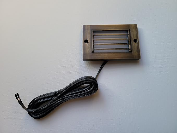 Ironsmith Brass Low Voltage Step Lights – Outdoor Landscape LED Deck & Wall Lighting – Louvered or Puck Style Options (Ironsmith StepLite™ Core)