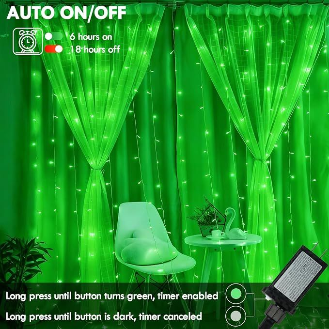 88FT 240LED Extra-Long Connectable String Lights Indoor Outdoor Clear Wire, Green Christmas String Lights, Plug in Twinkle Fairy Light with Timer for Wedding Patio Tree Yard Christmas Decorations