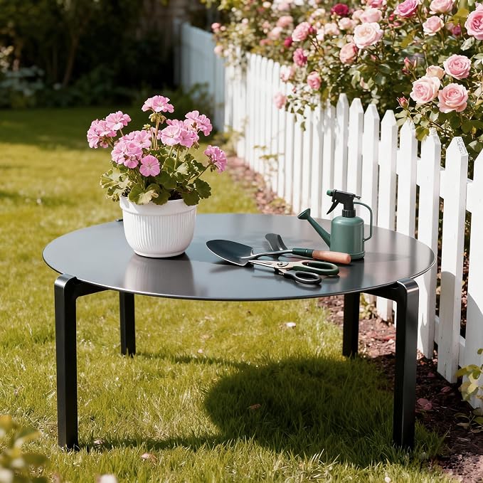 Aluminum Outdoor Coffee Table, Rustproof Patio Side Table | Powder-coated scratch-resistant aluminum top, all-weather frame, easy assembly for garden, balcony & pool