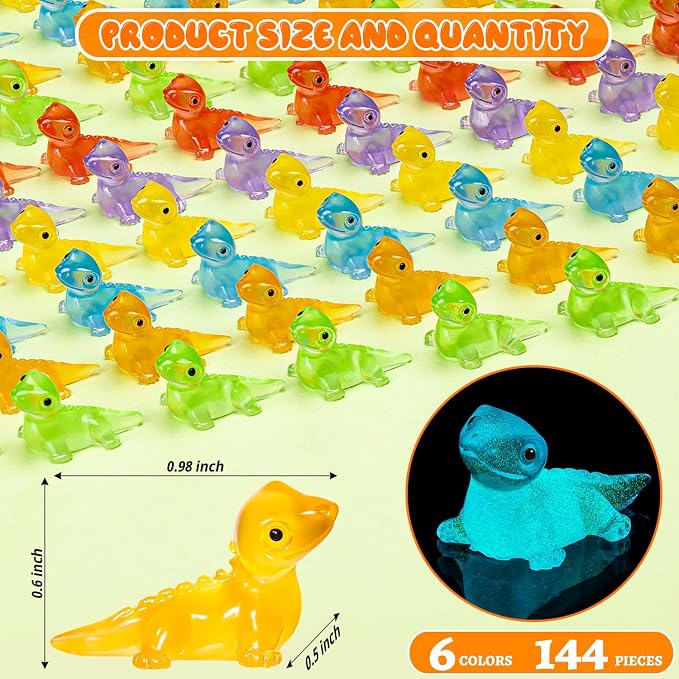 72PCS Luminous Mini Resin Lizards Tiny Lizards for Micro Moss Landscape | Cute Lizard Figures Glow in The Dark, Tiny Lizards Animal Miniature, Micro Moss Landscape Crafts Dollhouses Hidden Games