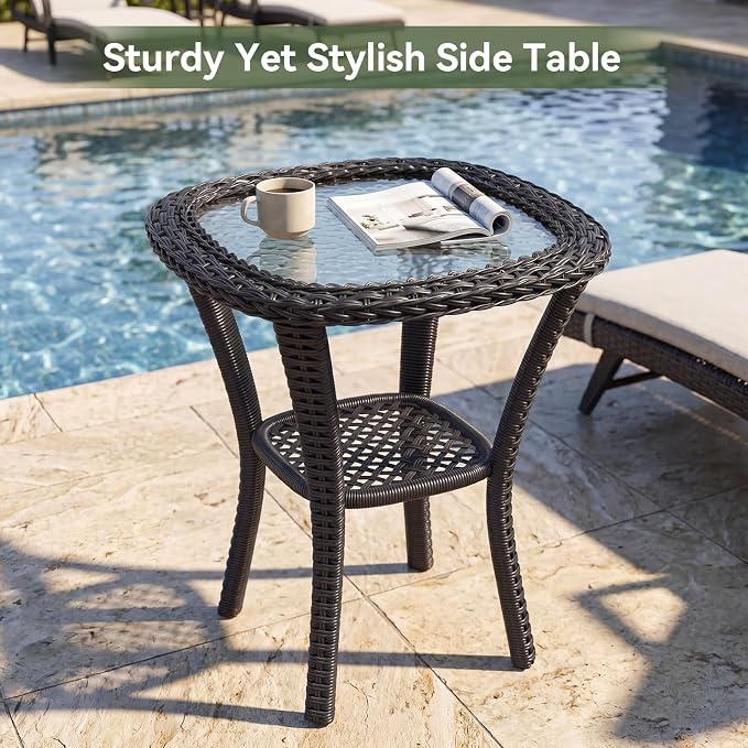 Aoxun 10-Piece Patio Furniture Set with 44” Fire Pit Table, Widen Armrests Wicker Rattan Outdoor Sectional Sofa with Swivel Chairs, Outdoor Patio Furniture Set with Thick Cushions & Ottoman, Grey