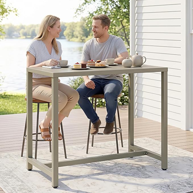 Wisteria Lane Outdoor Prep Table, Aluminum Modular Outdoor Kitchen Grill Table, All Weather Kitchen Island with Ample Storage & Food Preparation Space for Patio BBQ, Backyard, Porch