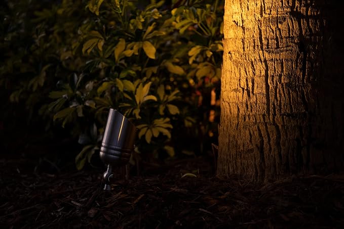 VOLT 20-Pack 12V Fat Boy Stainless Steel Outdoor Spotlights | Lamp Ready, Low Voltage, Ideal for Landscape Lighting of Yard Lawn Garden Patio Trees & House