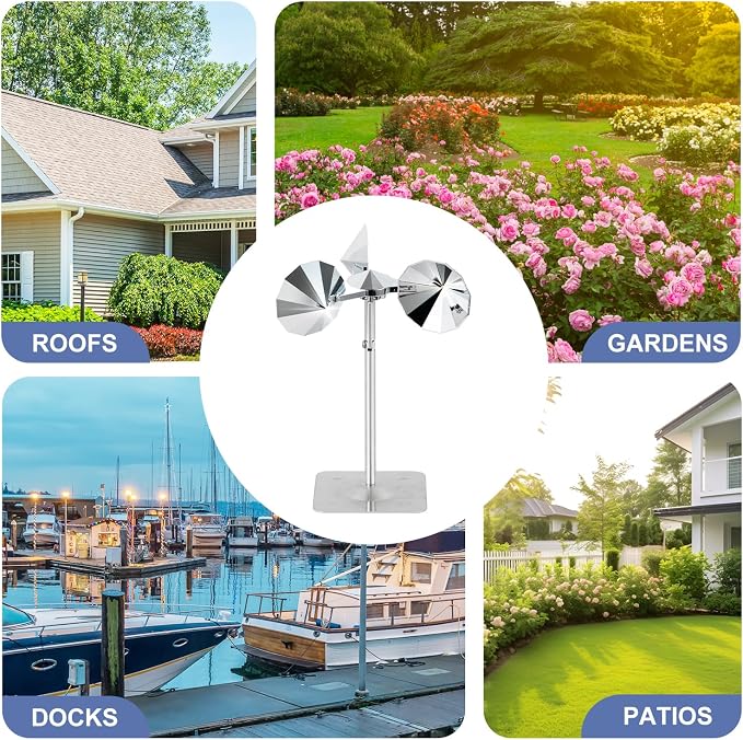 OFFO 5 PCS Bird Scare Reflective Device, Bird Reflector Keep Pigeon Woodpeckers and Sparrows Away for Outdoor Use Boats Roofs Gardens