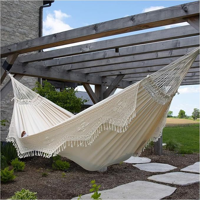 Vivere Authentic Brazilian Elegant Hammock - 450 lb Capacity