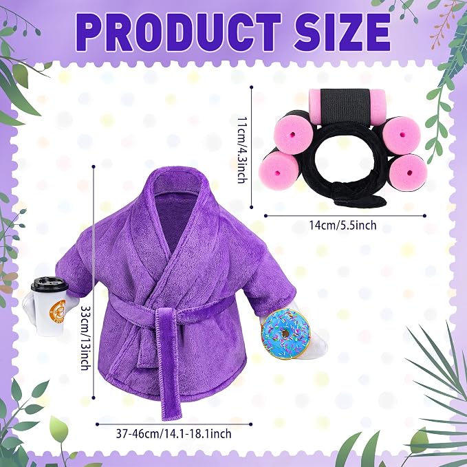 Lady Porch Goose Outfit Bathrobe Goose Outfit for 17/23" Outdoor Statue | Funny Porch Goose Outfits, Bathrobe Lawn Goose Outfit, Spring Summer Goose Outfit for 17/23" Lawn Geese for Garden Decoration
