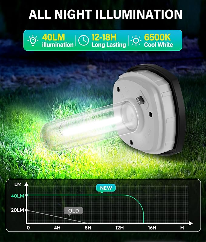 COXSENI Solar Pathway Lights Outdoor Waterproof Cool White, 8 Pack | Bright LED, 6500K, IP65, Solar Powered Landscape Lights for Path, Driveway, Lawn, Patio, Sidewalk, Yard, Walkway