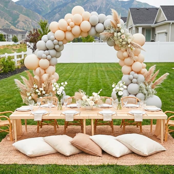 Novabright 12 Person 80 x 30 Inches Boho Table Low Folding Picnic Table Beach Portable Low Wood Floor Event Foldable Garden Wedding Party Camping Picnic with Runner Set(Natural Wood)